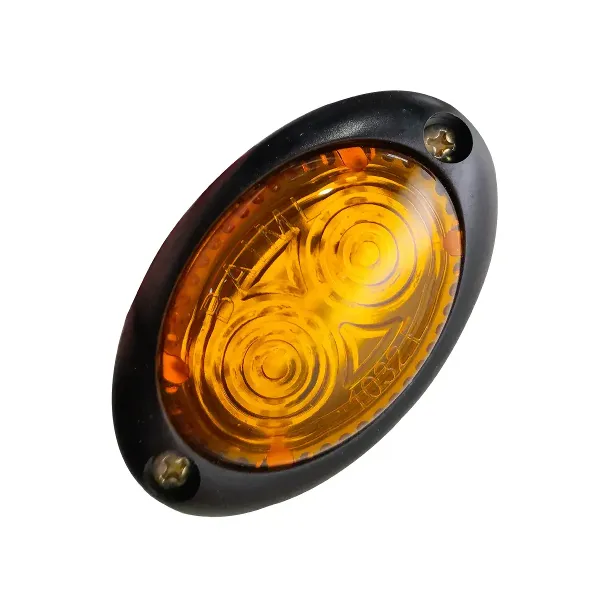 Faro Baiml 1032e Led Electrónico Oval Camión Trailer 12/24v Ámbar