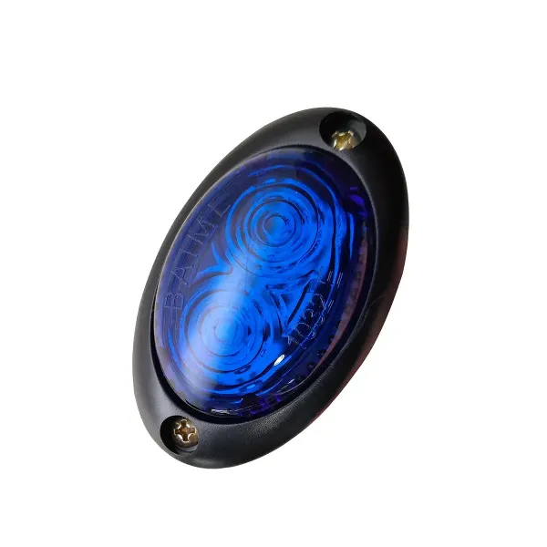 Faro Baiml 1032e Led Electrónico Oval Camión Trailer 12/24v Azul