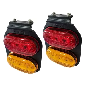 Faro Baiml 1033EFL2 Rojo-Ámbar Led Flexible Lateral Doble 12/24v xJuego