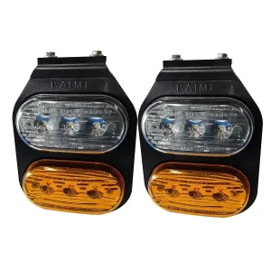 Faro Baiml 1033EFL2 Cristal-ámbar Led Flexible Lateral Doble 12/24v Xjuego