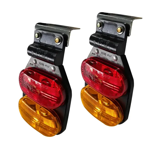 Faro Baiml 1035fl2 ámbar-ámbar Flexible Doble Camión Acoplado Xjuego - Imagen 3