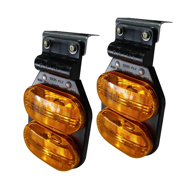 Faro Baiml 1035fl2 ámbar-ámbar Flexible Doble Camión Acoplado Xjuego
