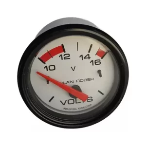 Reloj Voltímetro Orlan Rober 424 12v Línea Blanca 10-16v