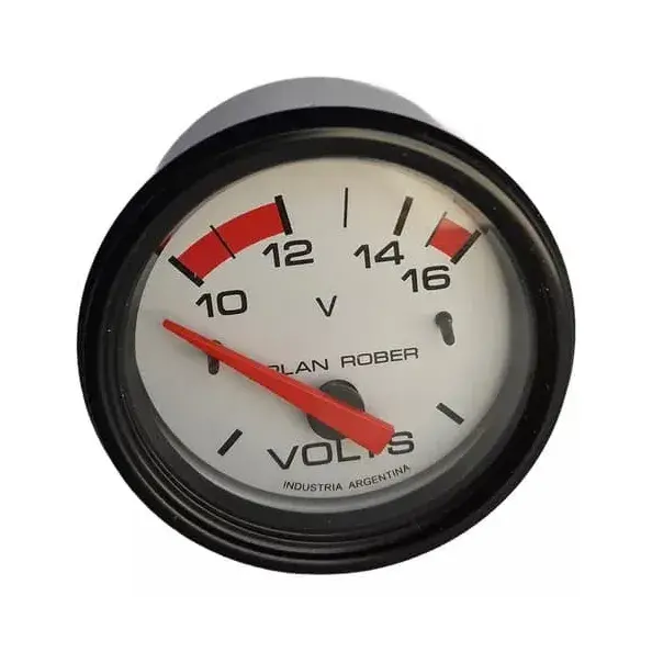 Reloj Voltímetro Orlan Rober 424 12v Línea Blanca 10-16v