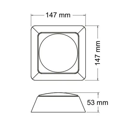 Faro Baiml 1050 Trasero Bipolar Cuadrado Universal Xjuego - Imagen 2