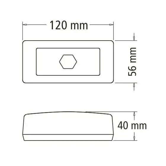 Faro Baiml 1405r Posición Trasero Rectang Unipolar Universal - Imagen 2
