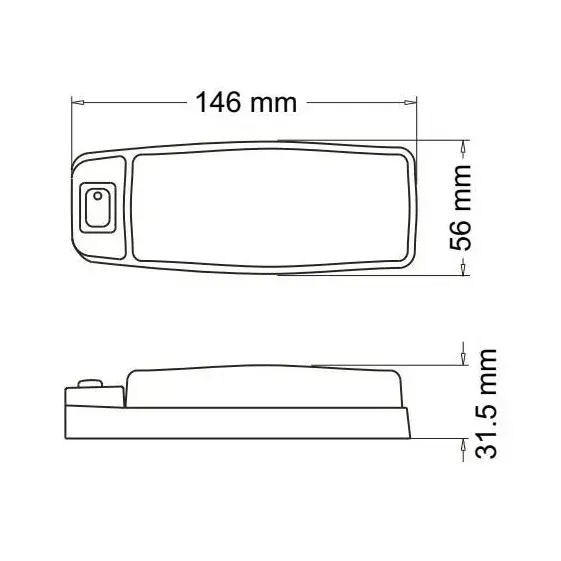 Faro Plafonier Baiml 401p C/interruptor Universal Interior - Imagen 2