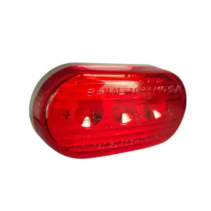Faro Baiml 1033e Posición 3 Leds Electrónico Ovalado Rojo