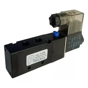 Electroválvula 5 Vías 2 Posiciones C/bobina 12v Roscas 1/8