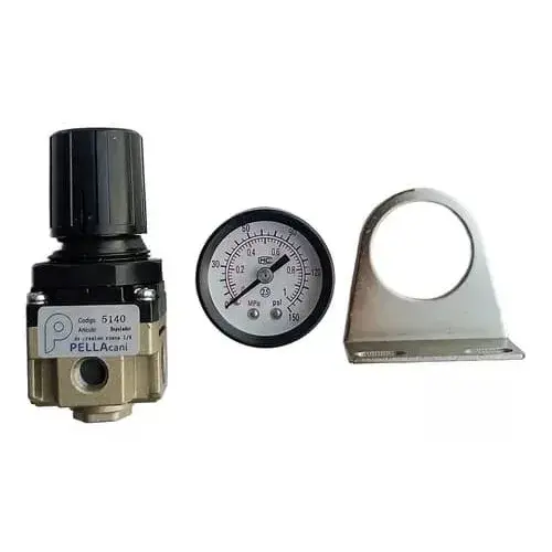 Regulador De Presión De Aire 0.5 A 8.5 Bar Rosca 1/4