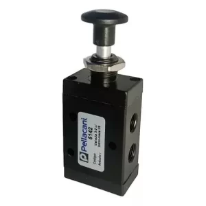 Válvula Tirar Con Pulsador 3 Vías 2 Posiciones Roscas 1/8