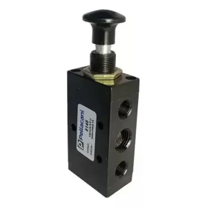 Válvula Tirar Con Pulsador 5 Vías 2 Posiciones Roscas 1/4