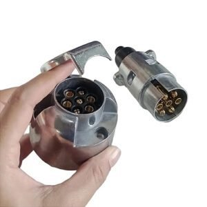 Enchufe Aluminio Para Trailer Hembra Y Macho 7 Puntas 12v