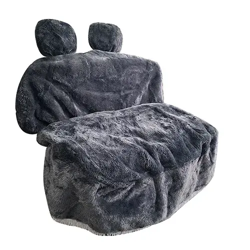 Funda Peluche Cubre Asiento Camión Butaca/butacón Gris Oscur - Imagen 2