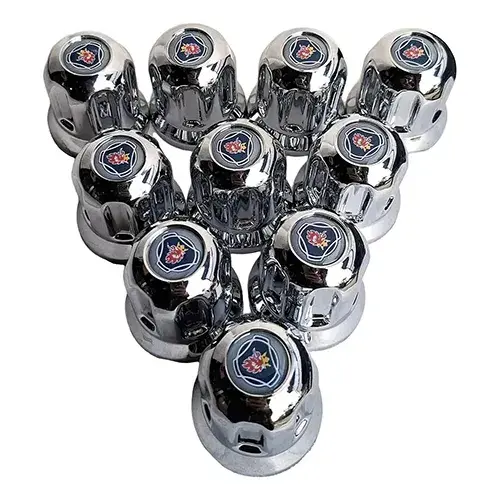 Kit X 10un Cubre Tuerca Camión 33mm Cromada Con Logo Scania