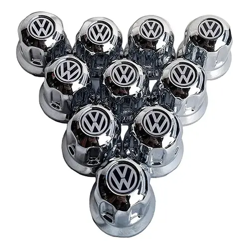 Kit X10 Unid Cubre Tuerca Camión 33mm Con Logo Volkswagen