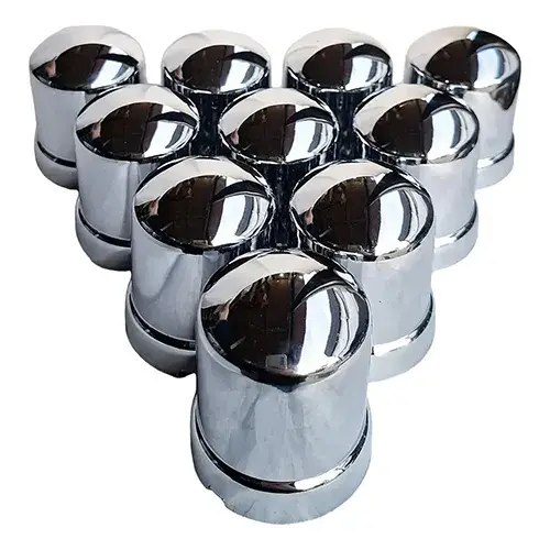 Kit X10 Unid Cubre Tuerca Camión 32/33mm Rusa Cromada