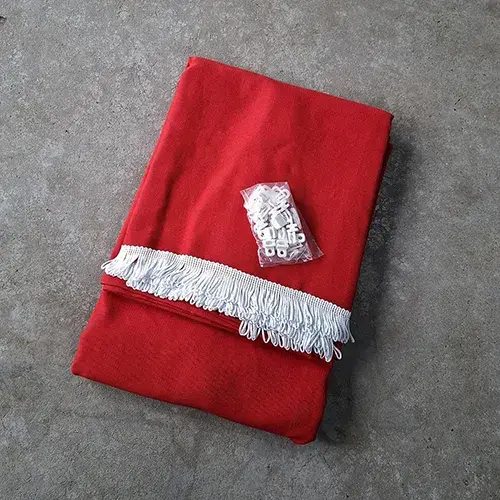 Cortina Divisoria Para Cabina De Camión Universal Roja